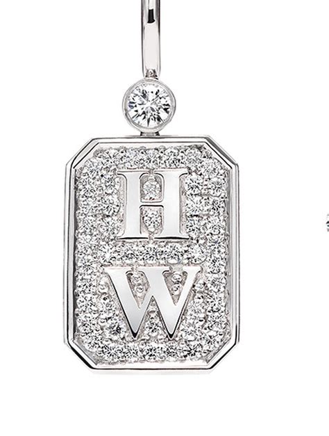 platinum harry winston charm.